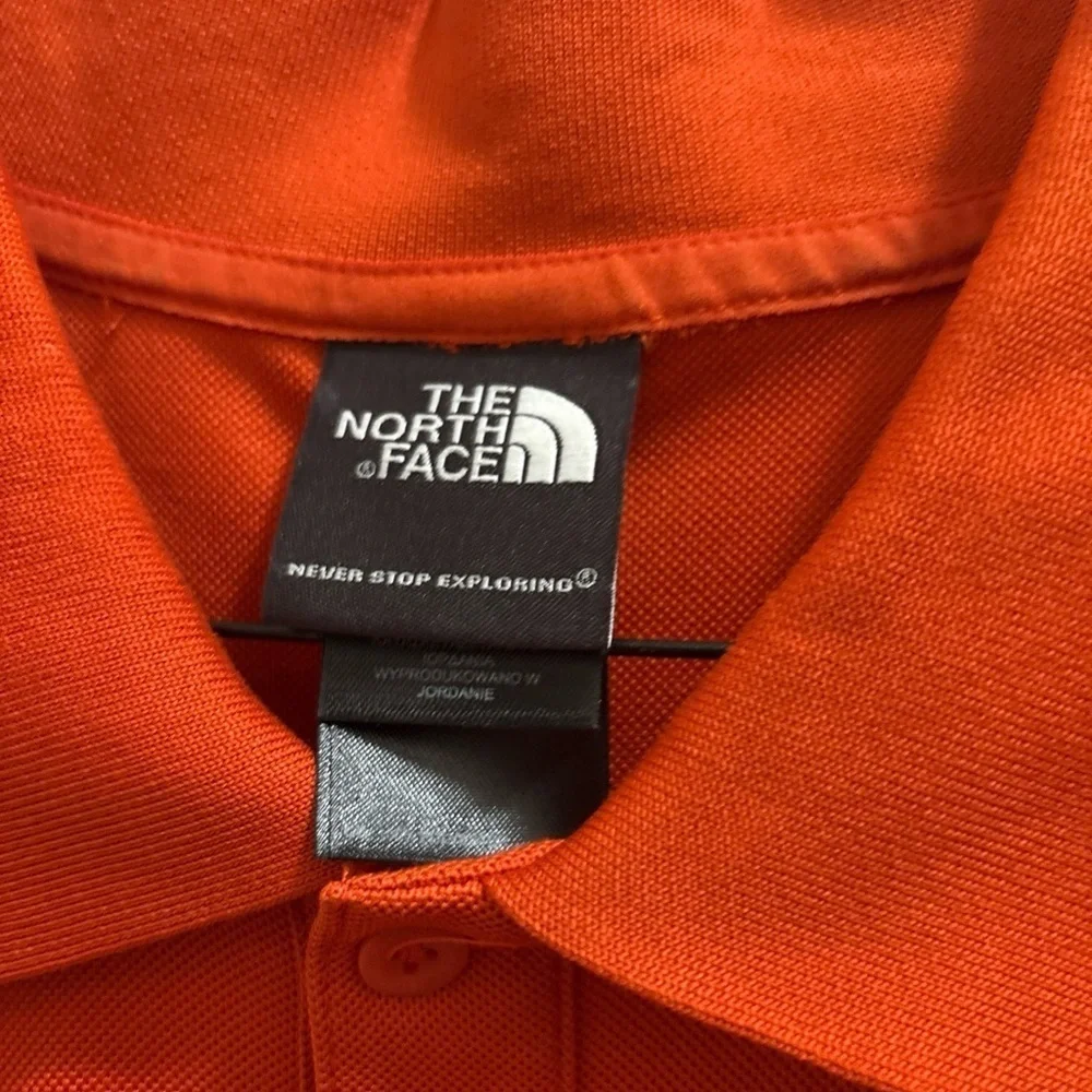 The North Face Polo shirt short Sleeve Orange Mens Size Xl Stretchy Outdoors